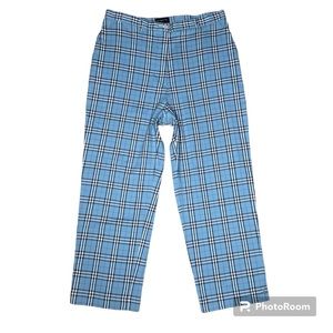 Burberry Golf Blue Signature Plaid pants 8